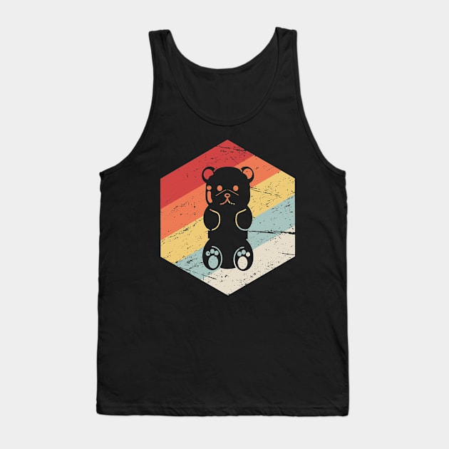 Retro Vintage Candy Gummy Bear Icon Tank Top by MeatMan